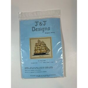 Cutty Sark Ship Counted Cross Stitch Kit J & J Designs 6"x6.5" Design British